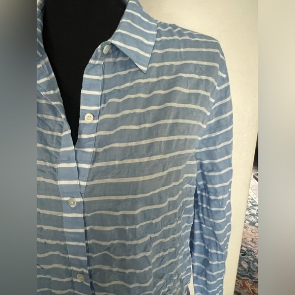 J McLaughlin size Large cotton button down top - Picture 5 of 10